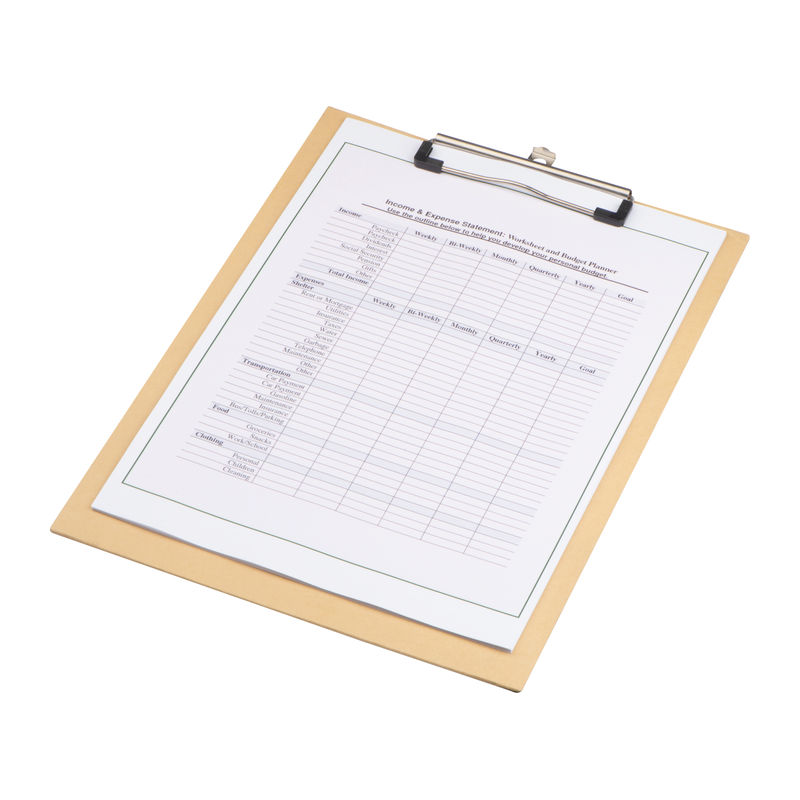 A4 cardboard clipboard