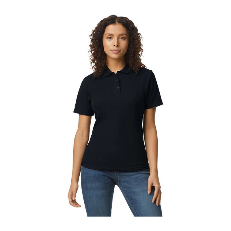 Softstyle® Ladies' Double Piqué Polo