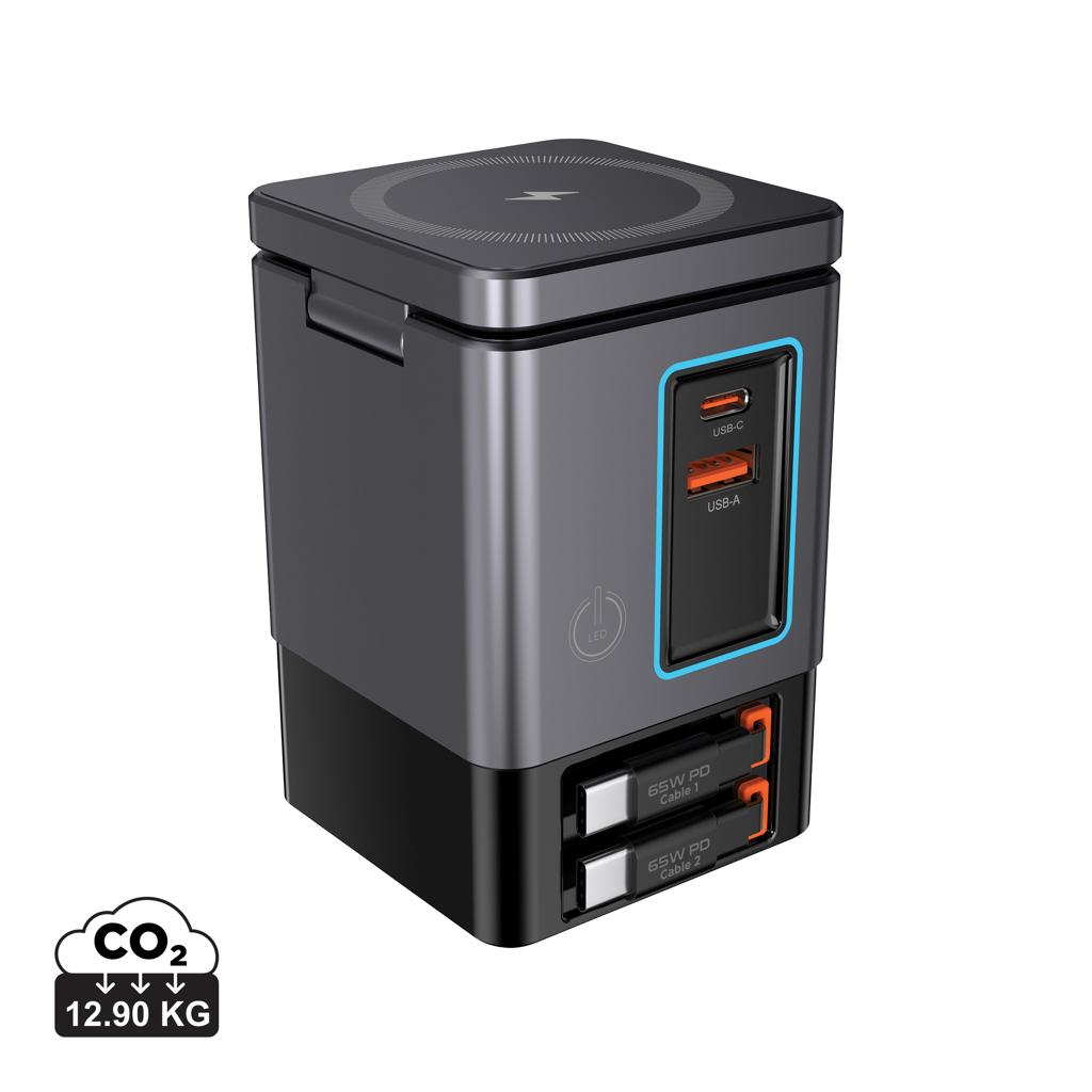 Urban Vitamin Sacramento 105W GAN charger+retractable cables