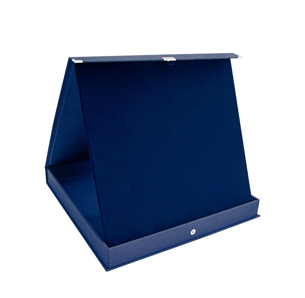BLUE VELVET PLAQUE BOX 33X33