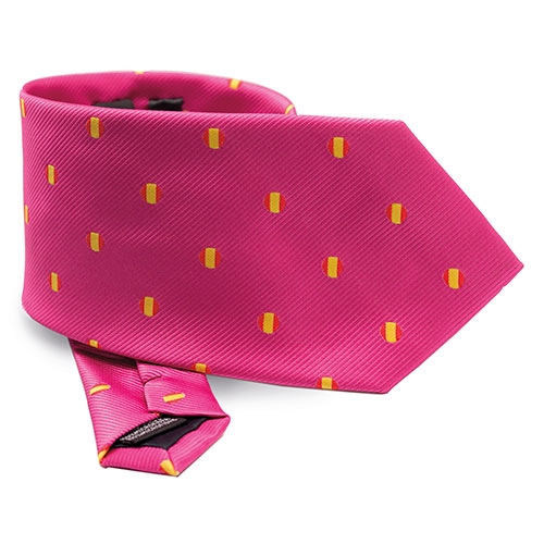 TIE MICRO-FIBRES SPAIN FLAG PINK