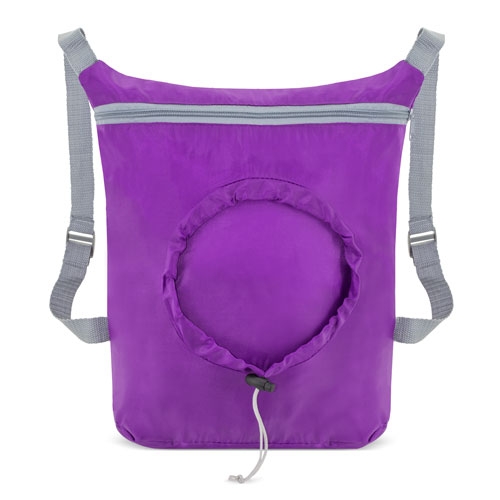 PURPLE FOLDING BACKPACK