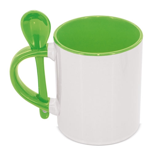 MUG SUBLIMACION REDONDA CON CUCHARA