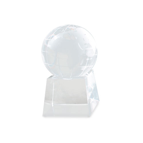 WORLD SHAPED GLASS TROPHÉE