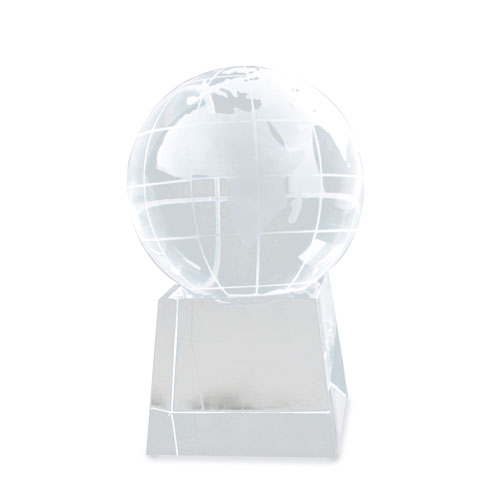 WORLD SHAPED GLASS TROPHÉE