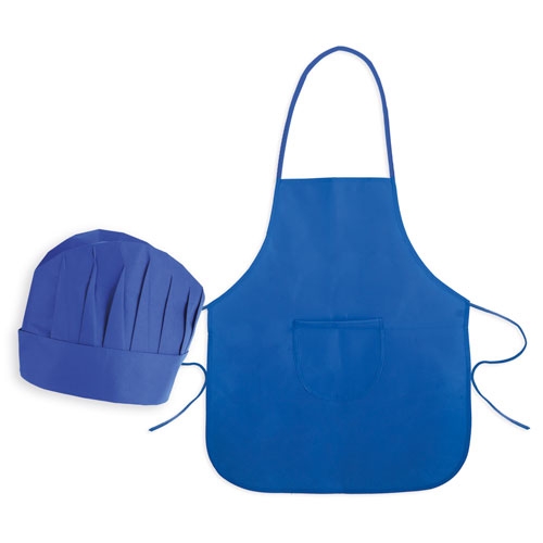 NON WOVEN APRON + CHEF HAT SET FOR KIDS