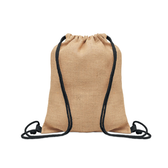 Jute drawstring bag