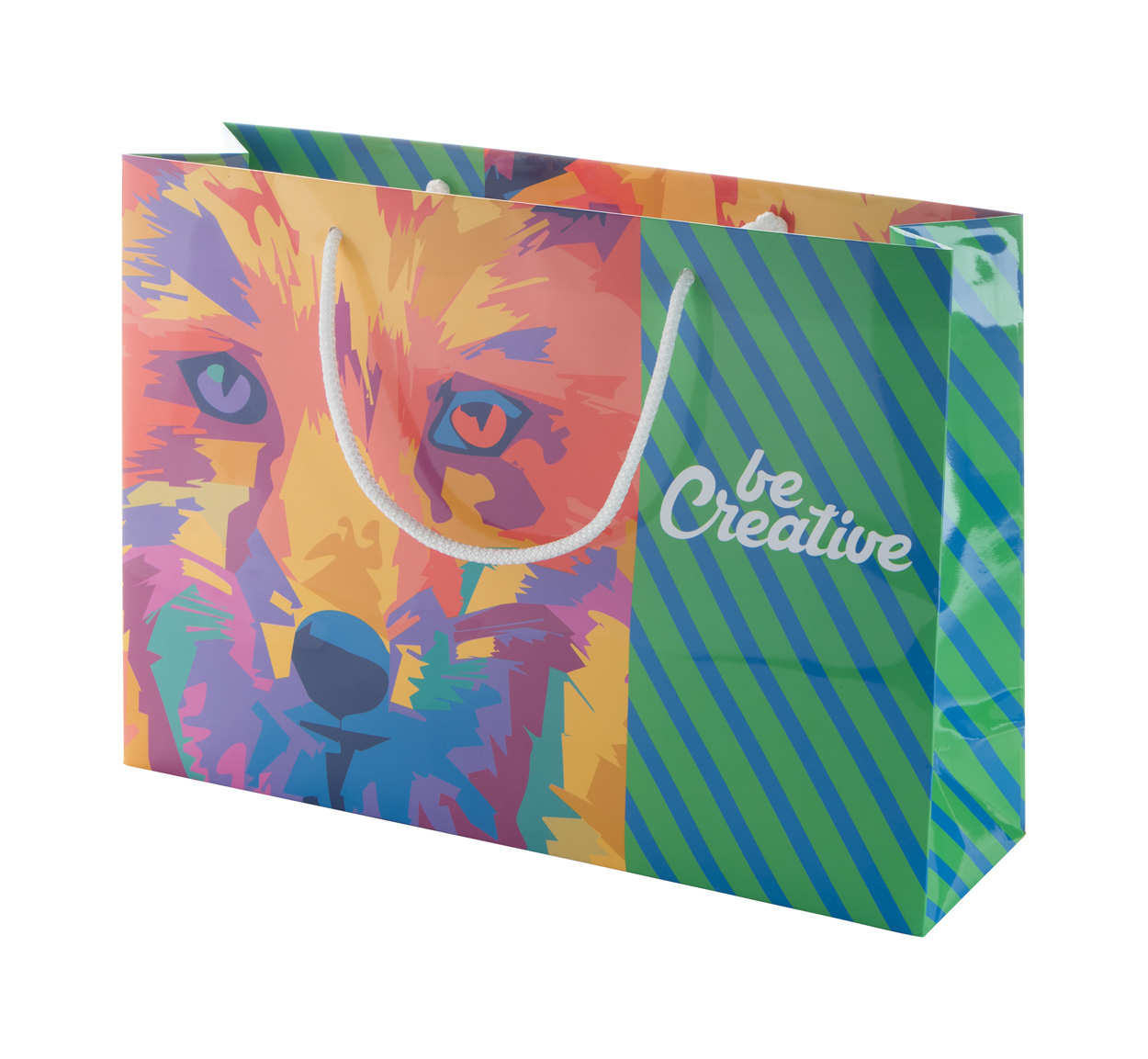 CreaShop H custom made paper shopping bag, horizontal