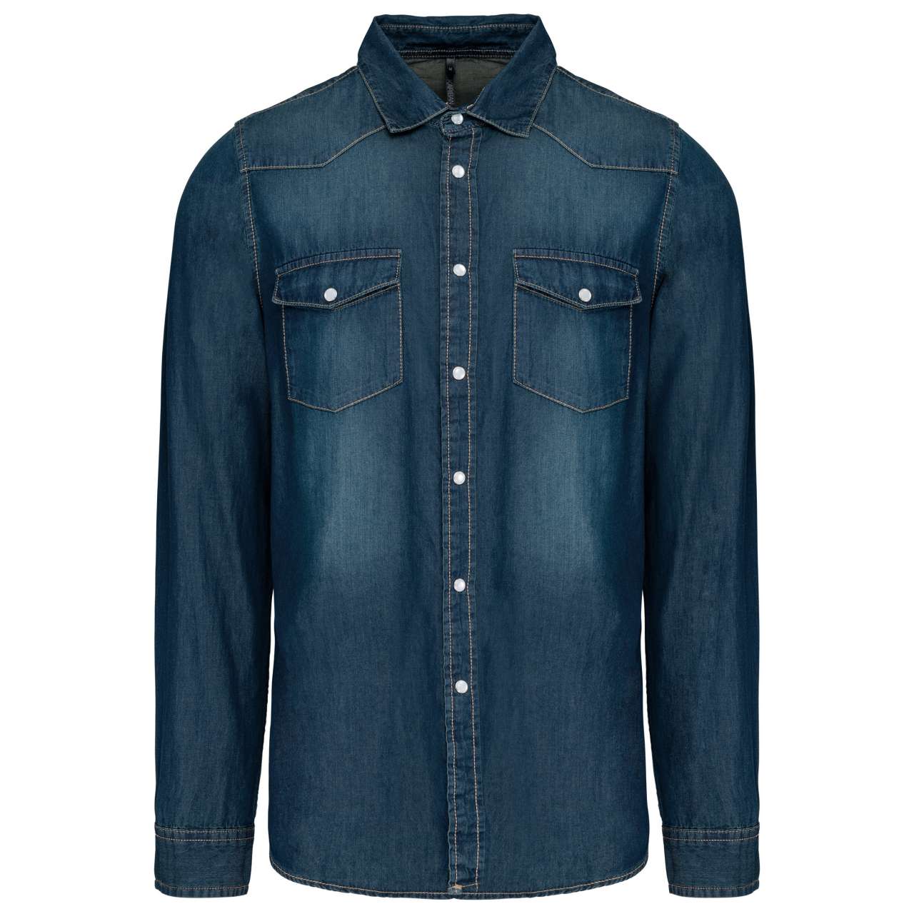 MEN'S LONG-SLEEVED DENIM SHIRT