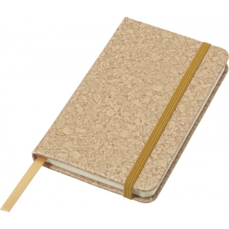 PU covered notebook with cork print (A6)