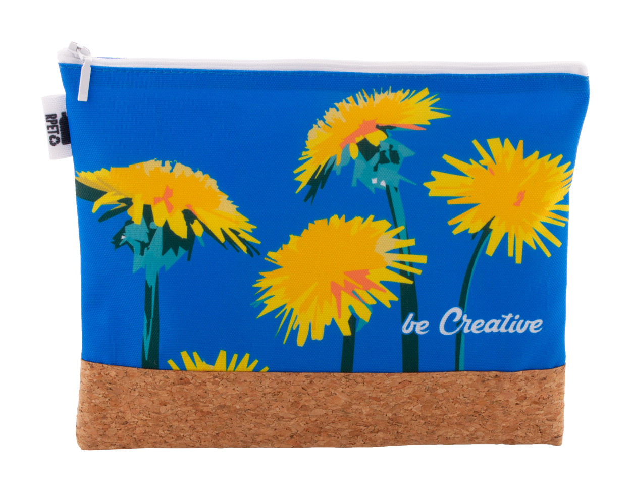 CreaBeauty Cork L RPET custom cosmetic bag