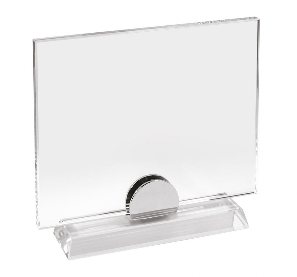 TROFEO VETRO mm 180x150x10 BASE H 19