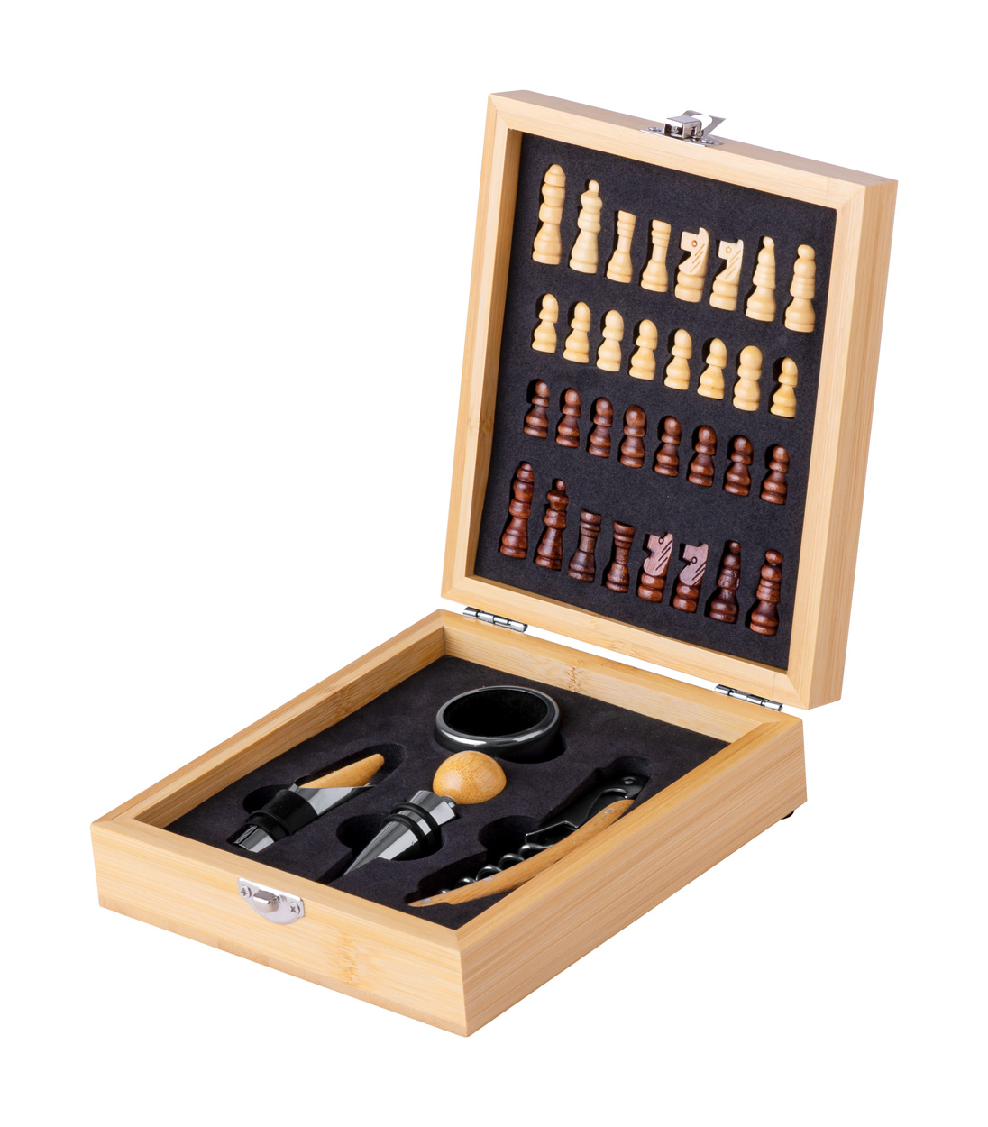 Kaspar chess wine set