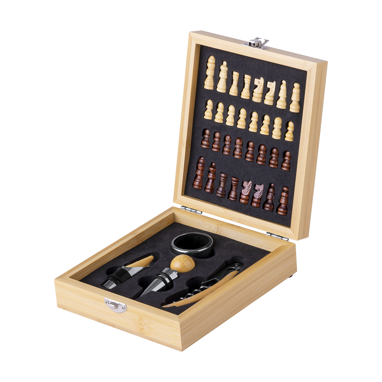Kaspar chess wine set
