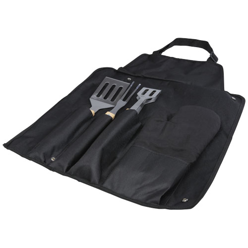 Gril 3-piece BBQ tools set and glove 