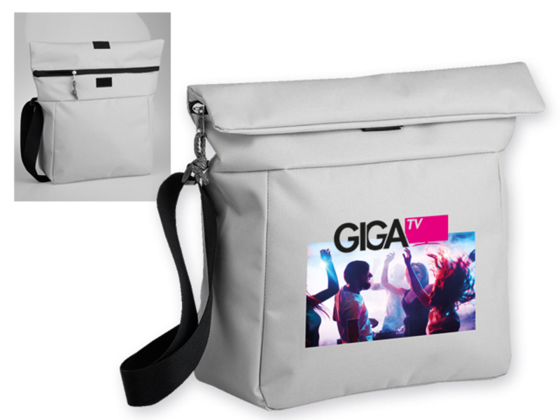 NOLLIE polyester shoulder bag, 600D, Light grey