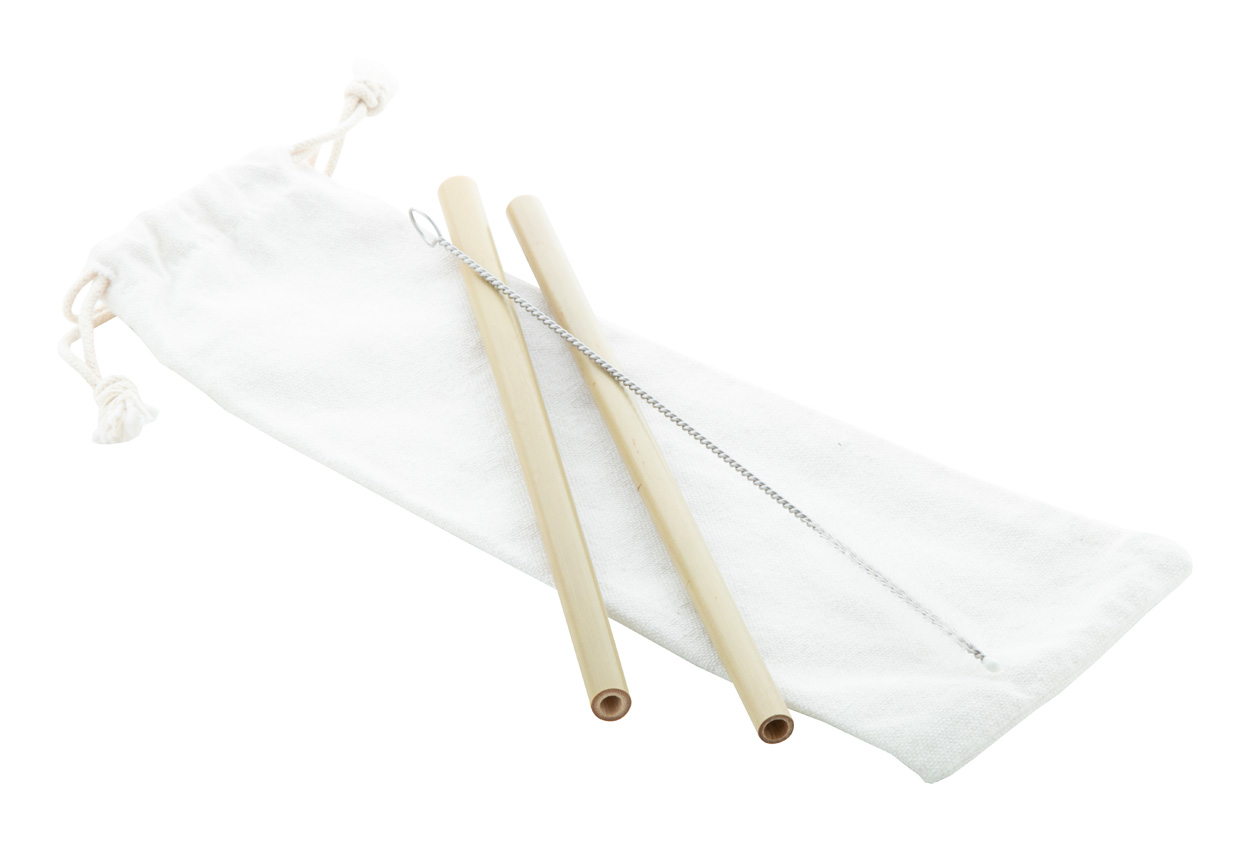 BooSip bamboo straw set