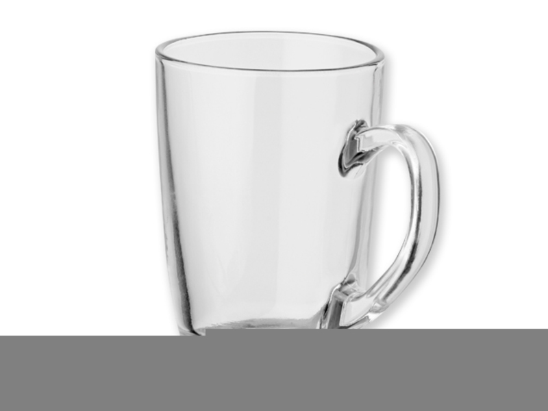 GLASPER glass mug, 300 ml, Transparent