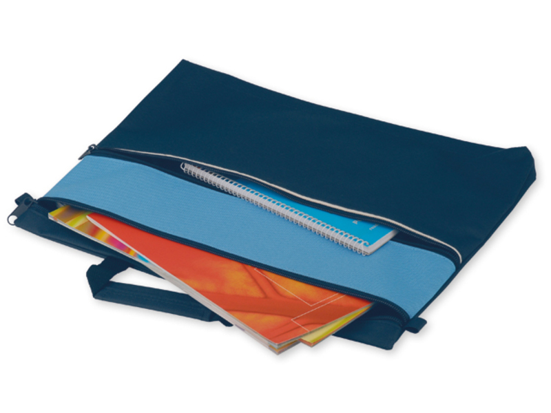 AIRA document bag, 600D, Light blue