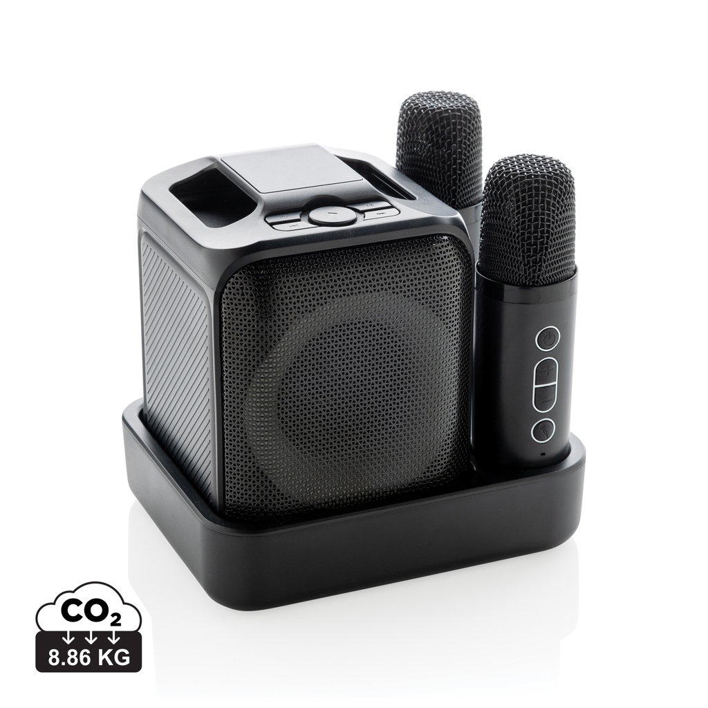 Singvibe RCS recycled plastic karaoke set with double mic