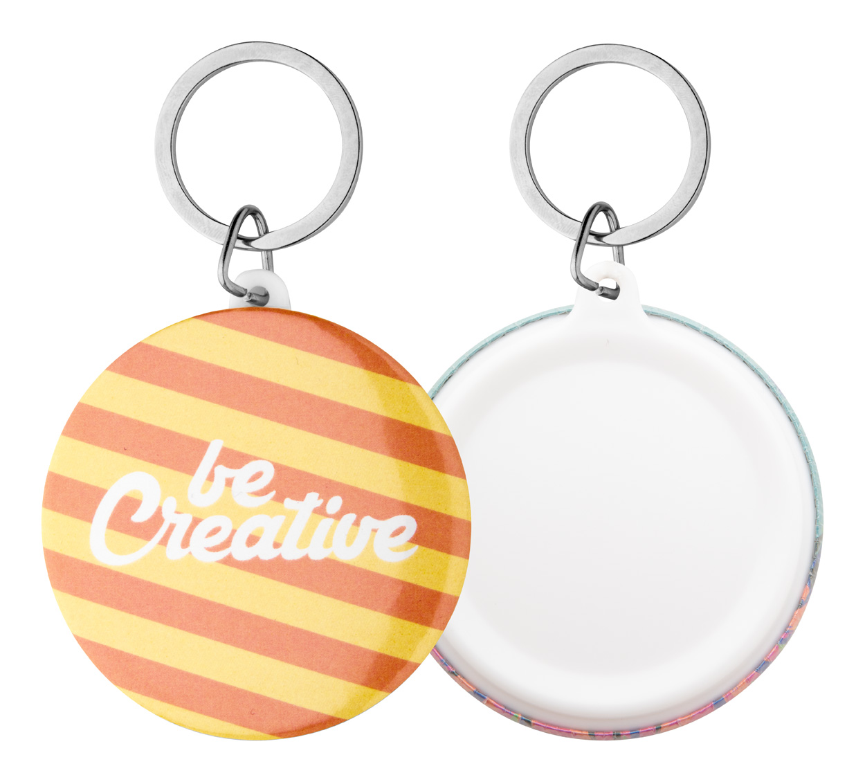 KeyBadge Maxi pin button keyring