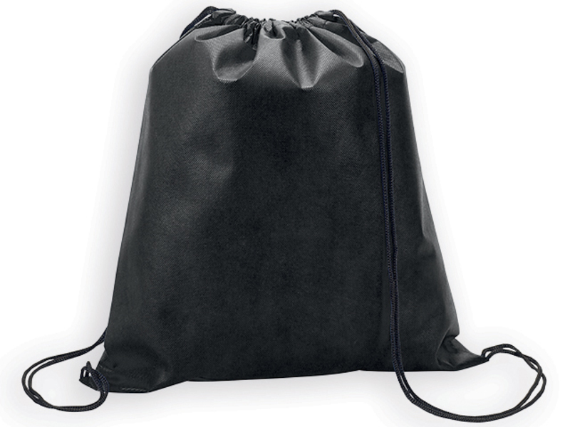 RIUS II bag from non-woven textile, 80 g/m2, Black