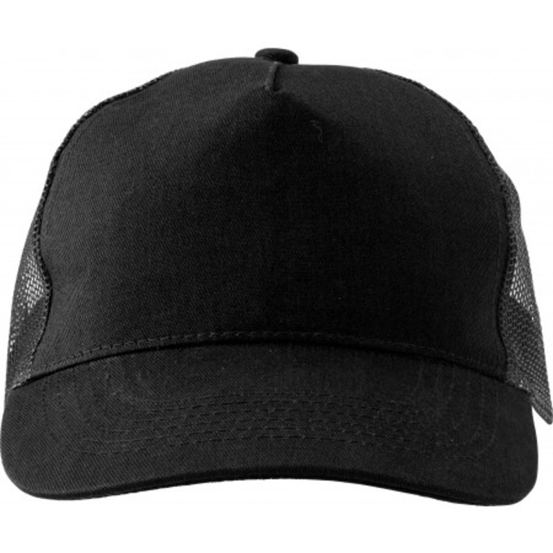 Cotton twill and plastic cap