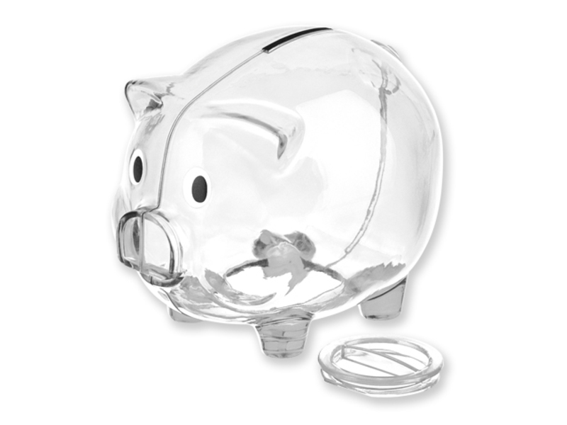 OSWALD piggy bank, Transparent