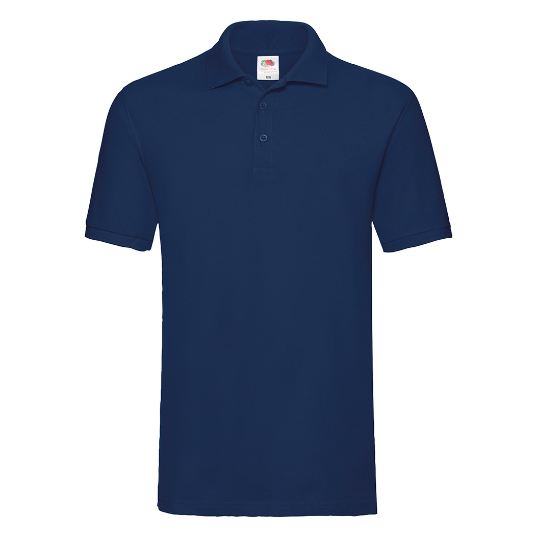 NAVY BLUE SHORT-SLEEVED POLO SHIRT POLO PREMIUM MAN- 3XL