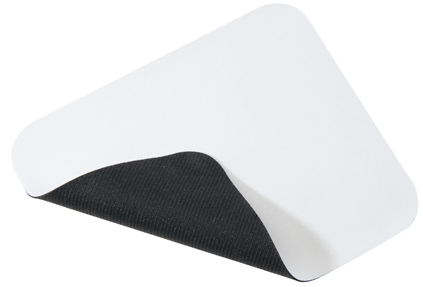 WHITE POLYESTER MOUSEPAD CLIFF