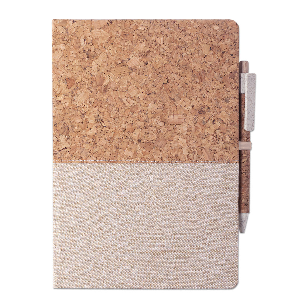 COTTON/CORK NOTEPAD BRASTEL