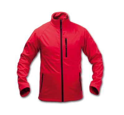 RED WATERPROOF SOFT SHELL JACKET CLUB L