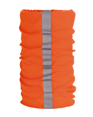 ORANGE POLYESTER REFLECTIVE NECK WARMER FLEXIUM