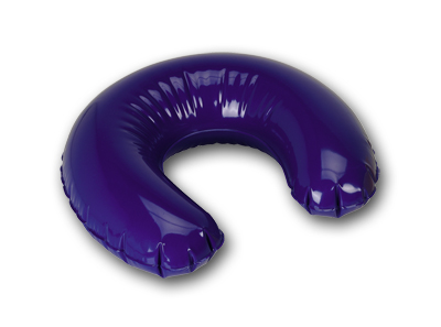 NAVY BLUE PILLOW NECK