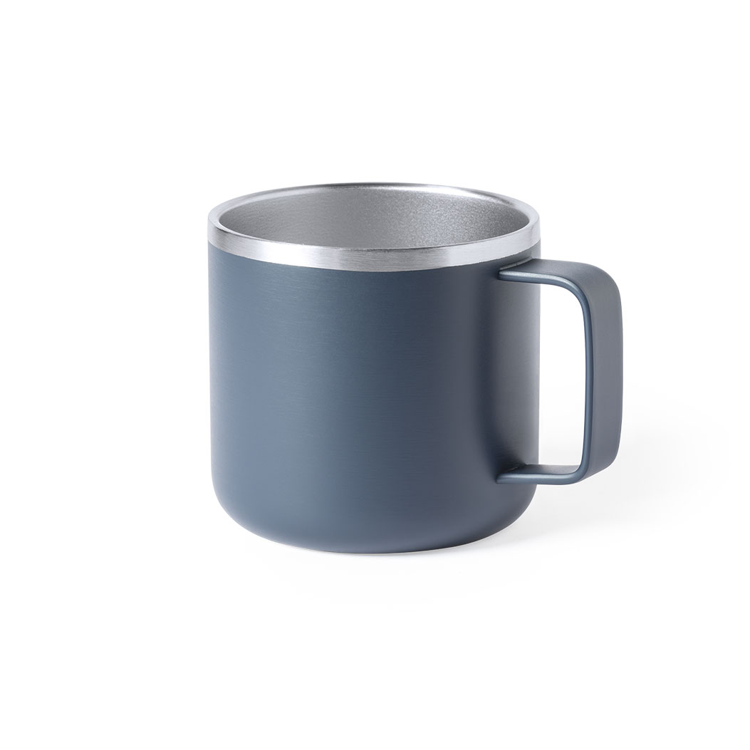 BLUE STAINLESS-STEEL MUG SHIRLEY