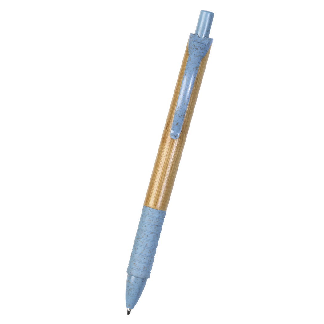 BLUE BAMBOO & WHEAT STRAW/ABS PEN ECONATUR