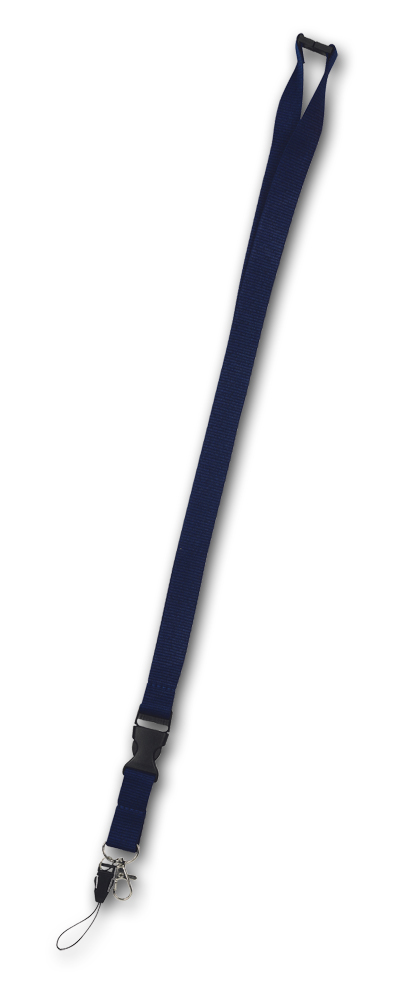 NAVY BLUE POLYESTER LANYARD LAWIN 