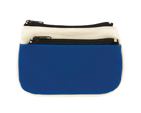 BLUE PVC-POLYESTER PURSE KUCA