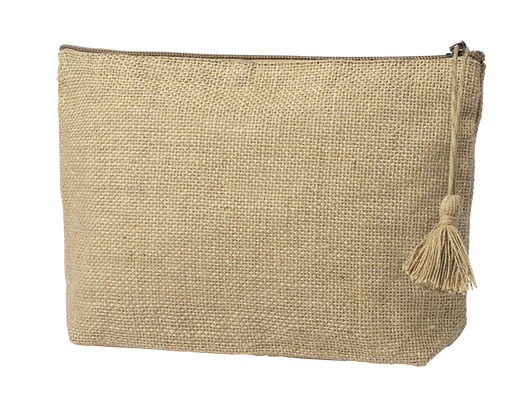 LAMINATED JUTE BEAUTY BAG LINDAK