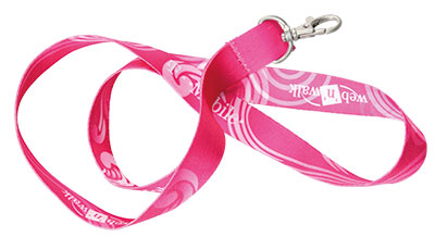 2X45 CM SUBLIMABLE POLYESTER LANYARD SULKA. METAL HOOK 