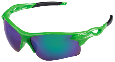 FLUORESCENT GREEN SPORT SUNGLASSES RIDER