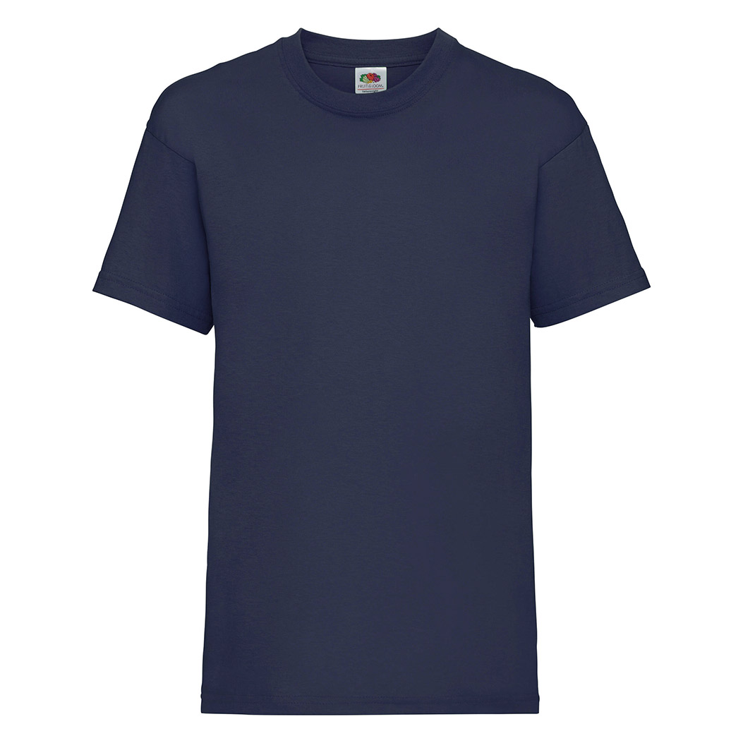 NAVY BLUE 100% COTTON SHORT-SLEEVED T-SHIRT VALUE T COLOUR KIDS-12-13