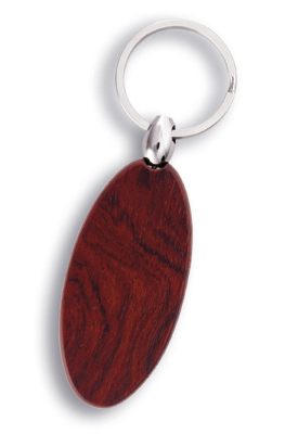 DARK WOOD KEY RING RETRO