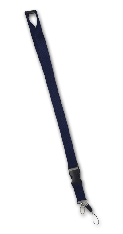 NAVY BLUE POLYESTER LANYARD LAWFUL