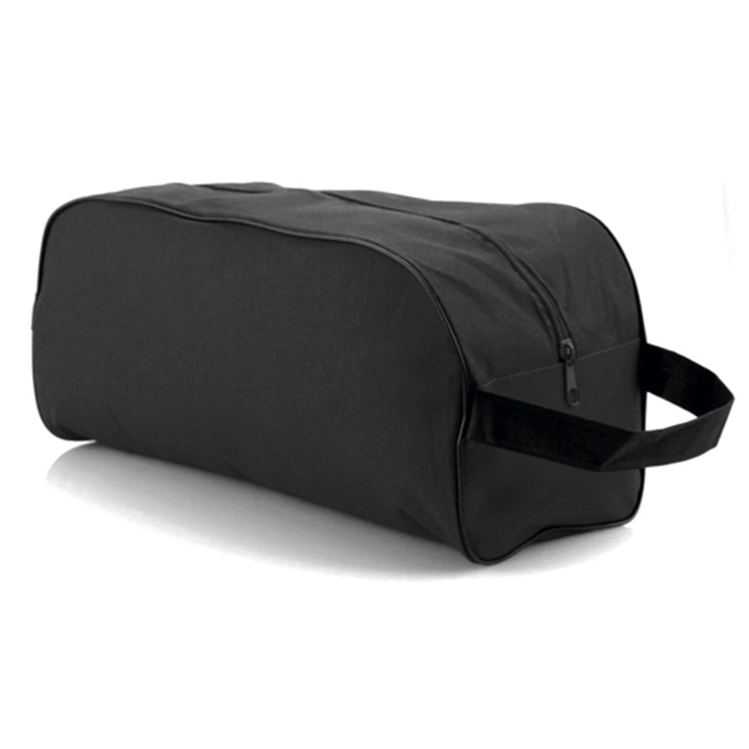 BLACK POLYESTER SHOE BAG SLIPER