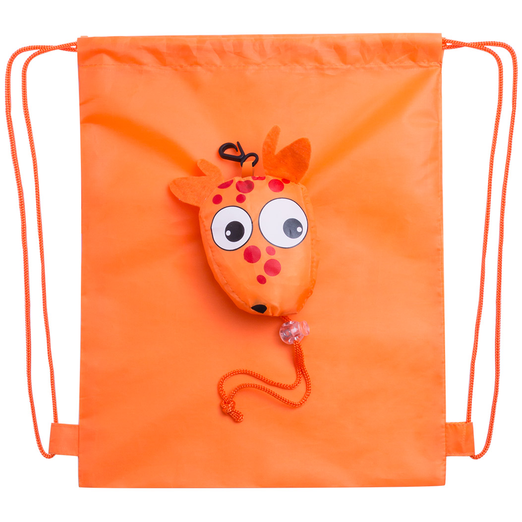 ORANGE CHILDREN S FOLDABLE BAG KISSU