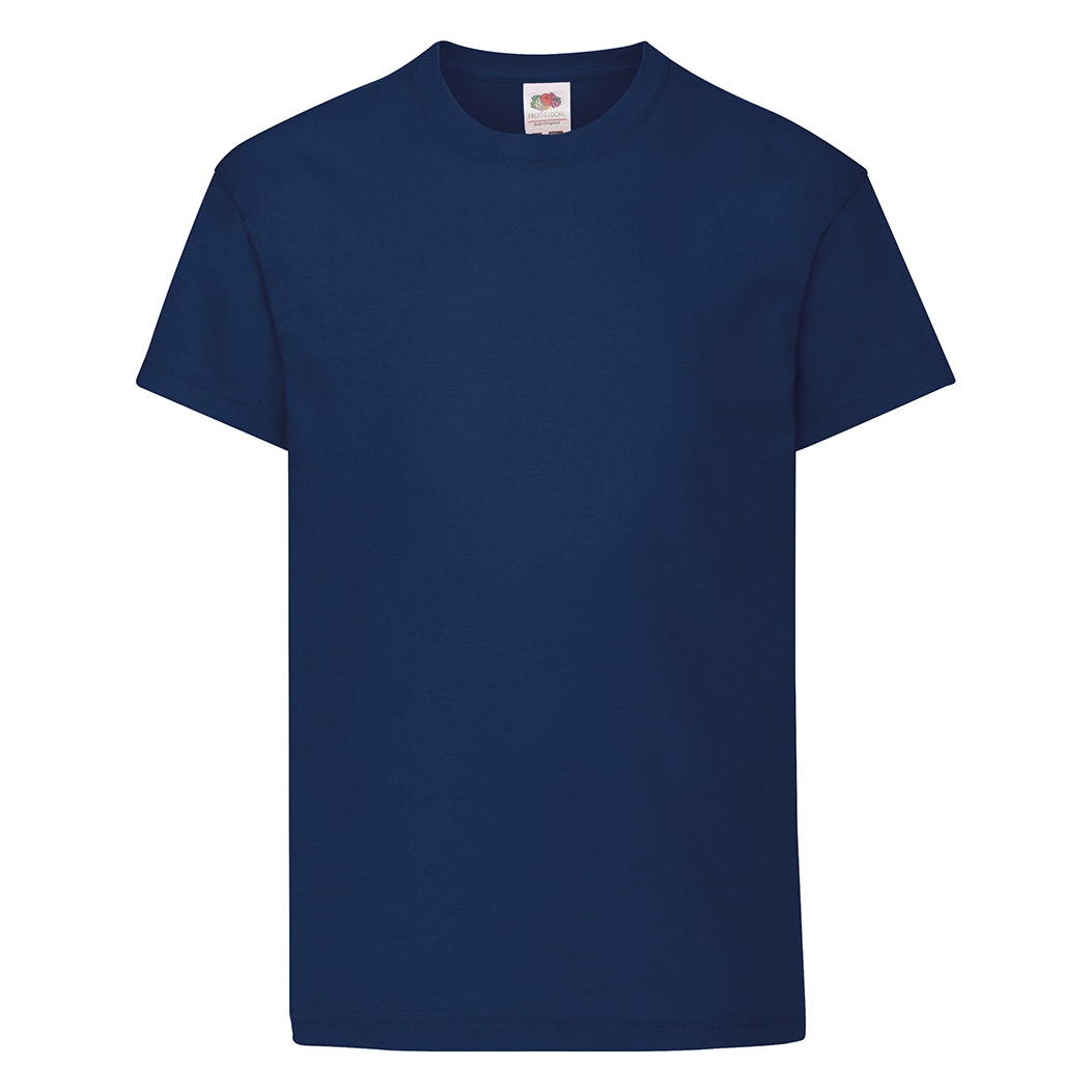 NAVY BLUE 100% COTTON SHORT-SLEEVED T-SHIRT ORIGINAL COLOUR KIDS 12-13