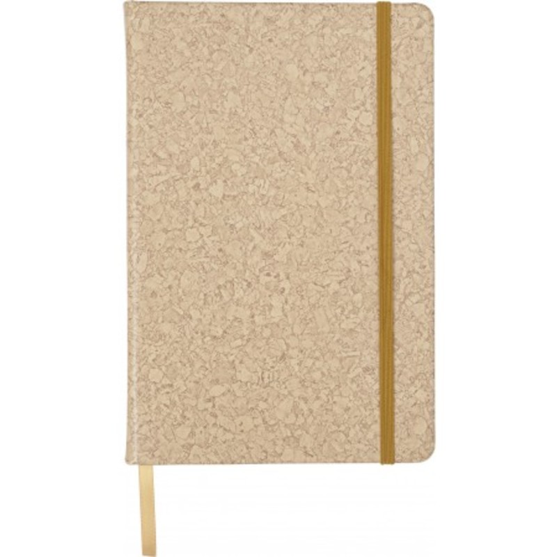 PU covered notebook with cork print (A5)