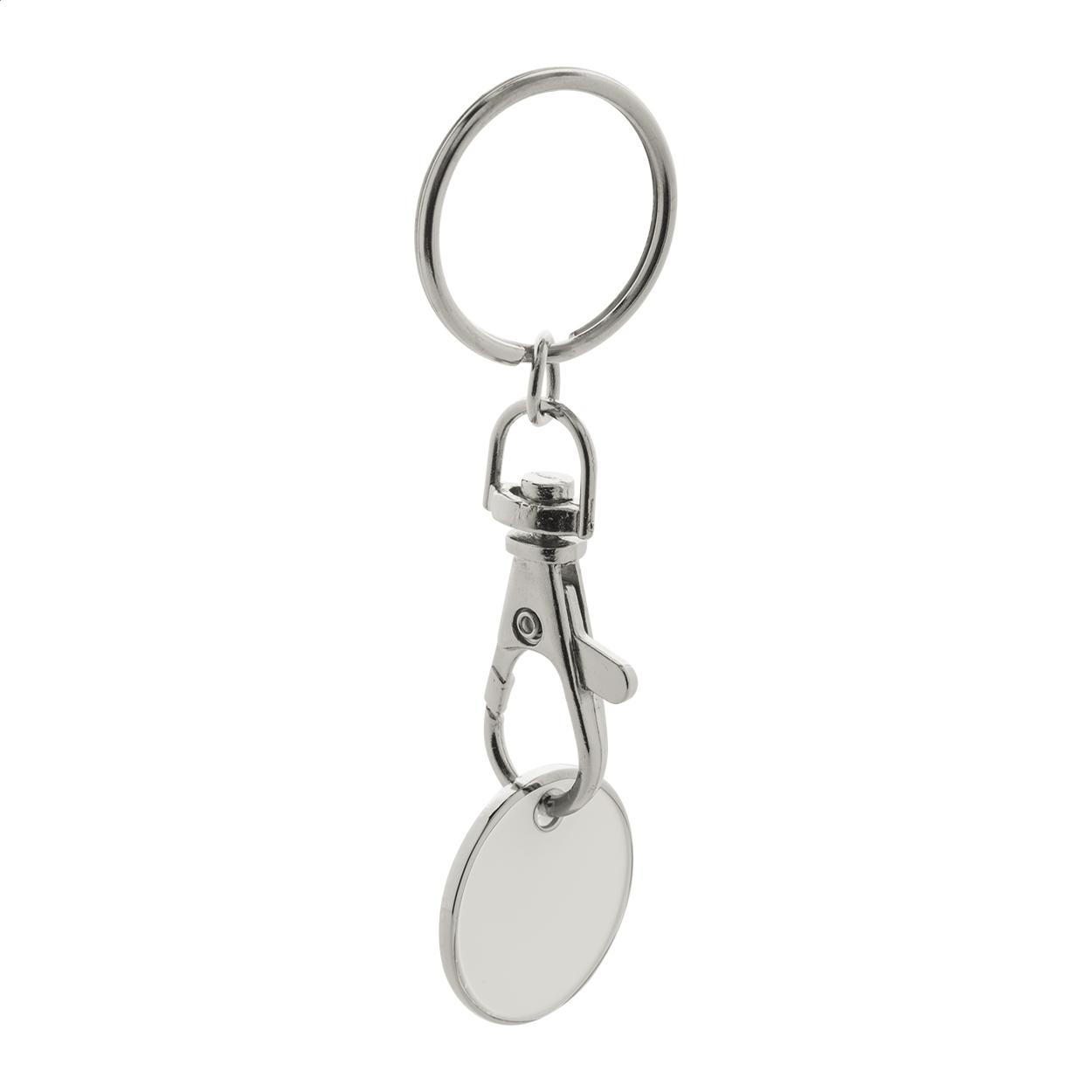 Eurocoin trolley coin keyring