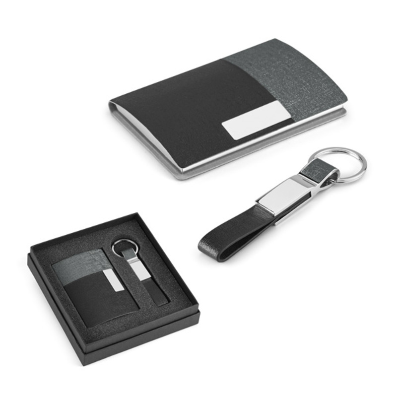 Card holder and keychain set